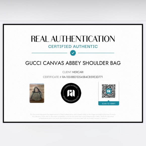 GUCCI Canvas Abbey Shoulder Bag - Picture 9 of 9